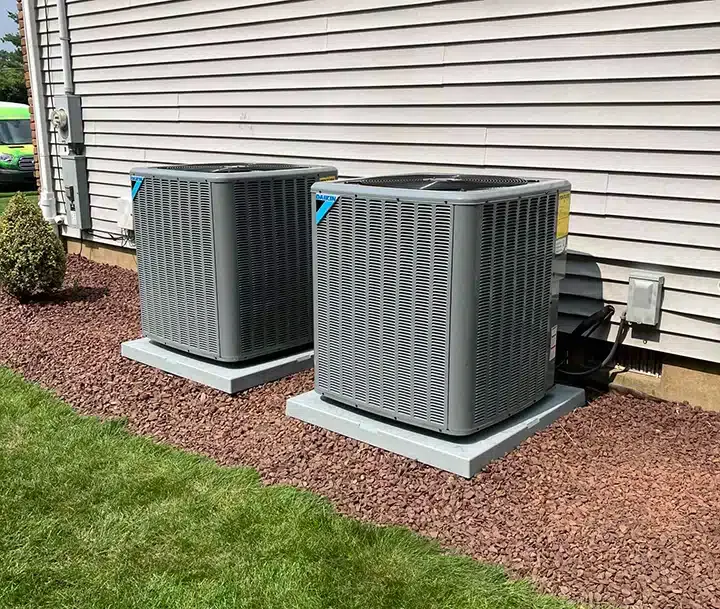 RA Nichols outdoor air conditioning unit installation