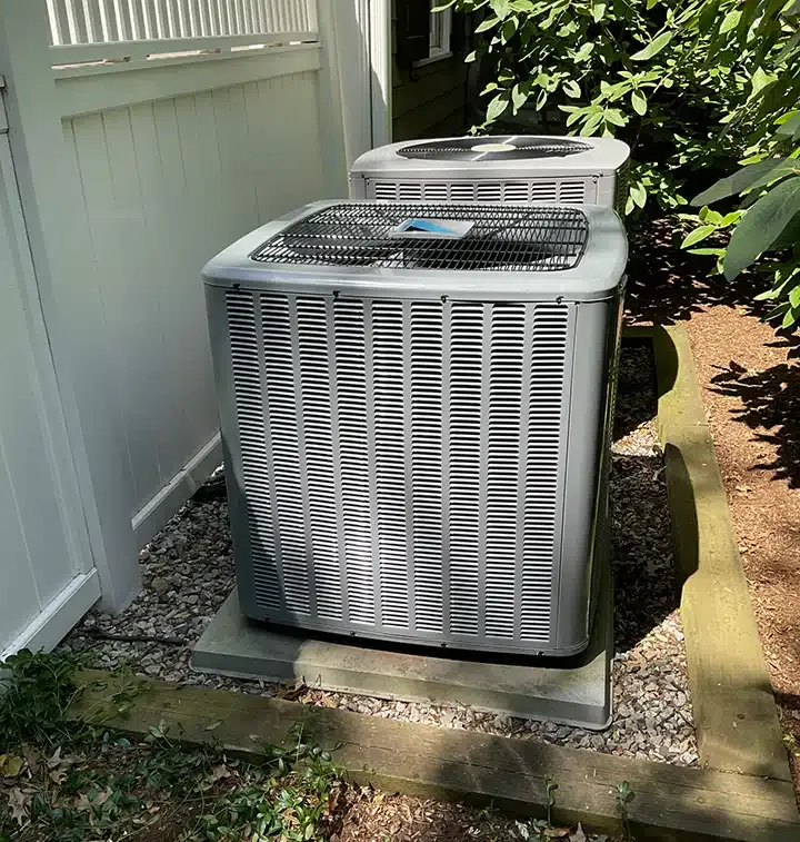 RA Nichols outdoor air conditioning unit installation