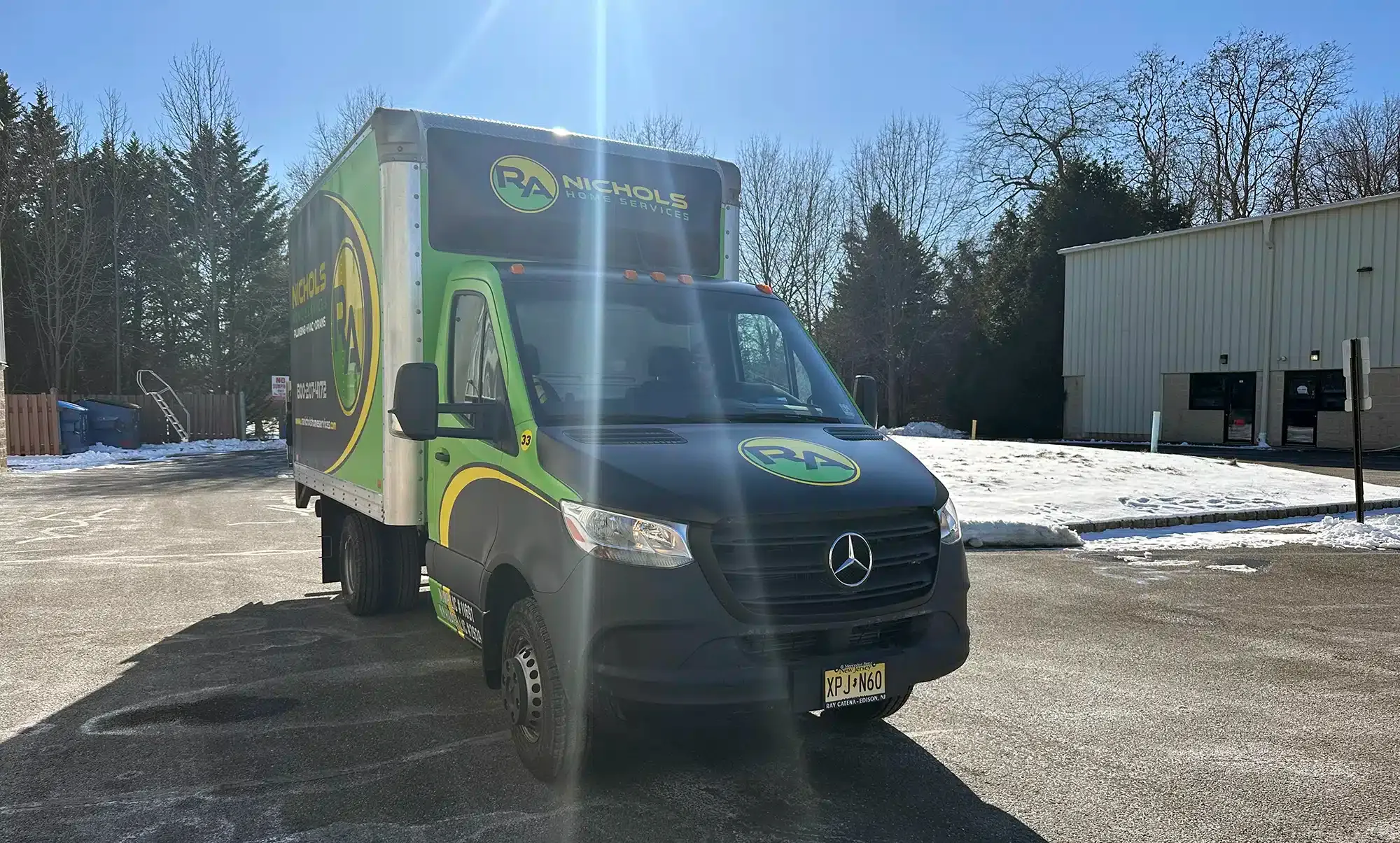 RA Nichols home services van serving Monroe Township NJ