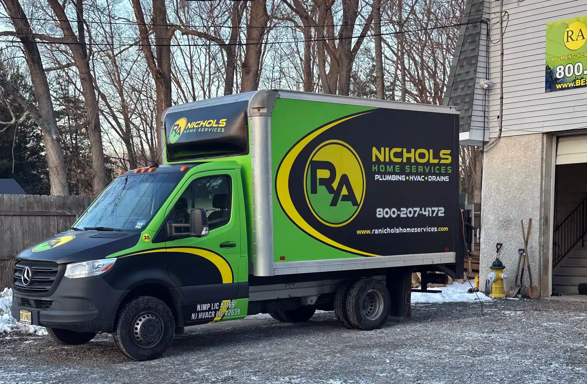 RA Nichols home services van serving Monroe Township NJ
