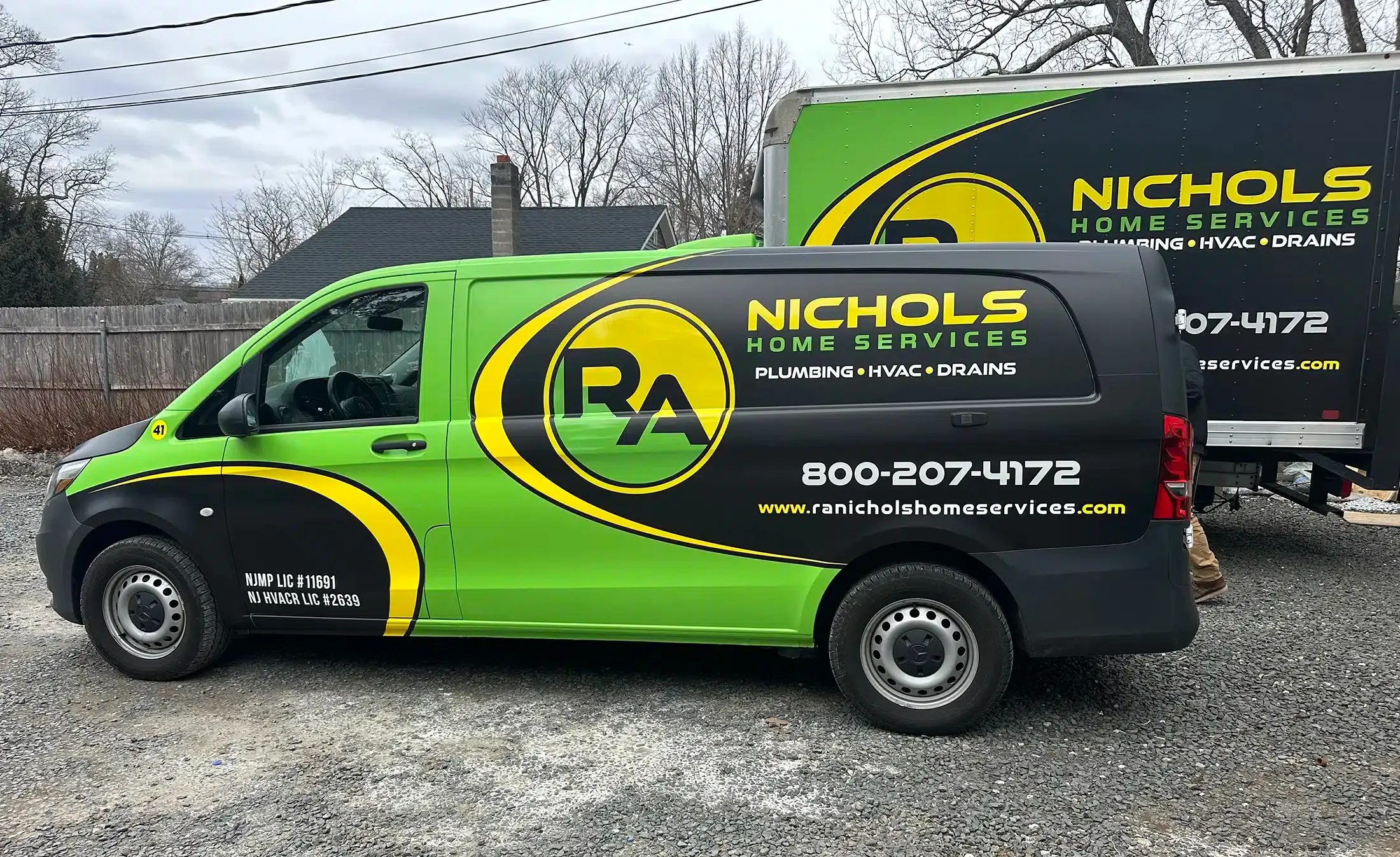 RA Nichols fleet vehicles in Monroe Township NJ