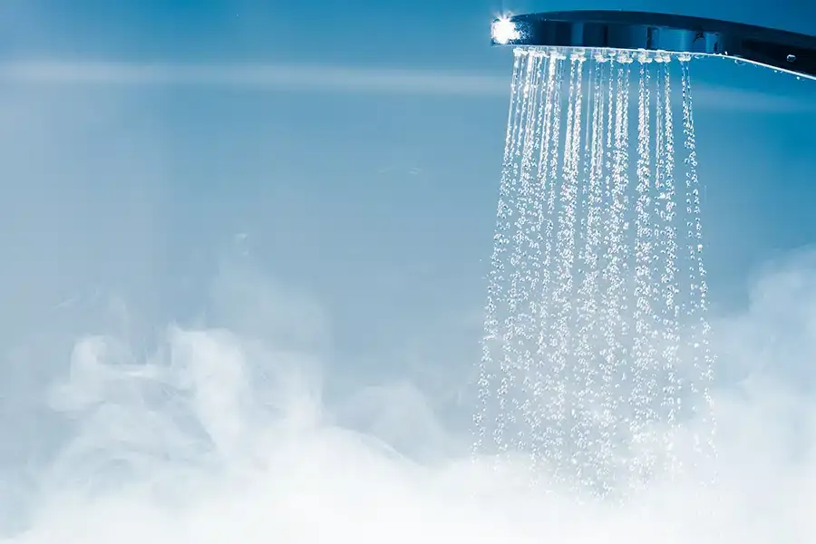 hot water in shower