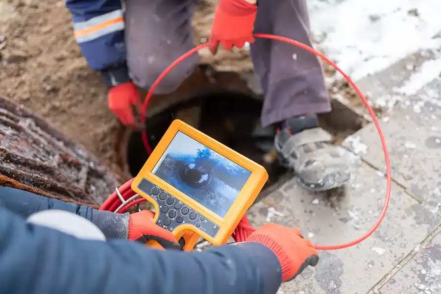 RA Nichols sewer camera inspection for underground plumbing lines