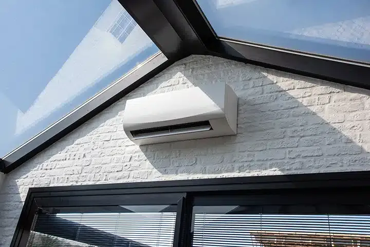 Ductless AC in residential home in Monroe Township, NJ.